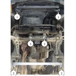 Кора метална под двигател BMW E46 комплект цена 250лв продава Ем Комплект Дружба 0884333261