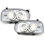 Тунинг фарове VW Golf IV Angel Eyes комплект цена 390лв продава и автосервиз Ем Комплект Дружба 0884333261