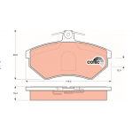 Накладки предни AUDI 100 80 А4 В5 SEAT CORDOBA IBIZA TOLEDO VW CADDY II GOLF PASSAT POLO VENTO  Ем Комплект Дружба 0884333261