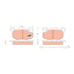 Накладки предни CITROEN AX SAXO MERCEDES VITO PEUGEOT 106 205 305 309 405 RENAULT 19 21 25 CLIO FUEGO MEGANE RAPID SUPER 5 продава Ем Комплект Дружба 0884333261 KS10342 1617247780 424862 425036 425072 425097 425127 425137 425140 425147 425261 425262 42527