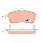 Комплект спирачни накладки Отпред TOYOTA RAV 4 CAMRY CARINA E VI V CELICA COROLLA PICNIC CALDINA  I 1.3-1988-2002 Продава Ем комплект Дружба 0884333261 GDB1143 0446512110 0446533090 0446542040 0446542041 0449102030 0449112640 0449133010