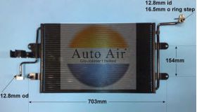 Кондензатор климатик Audi A3 8L1 (1996-2003) Ауди А3 1.6 1.8 продава Ем Комплект Дружба 0884333261