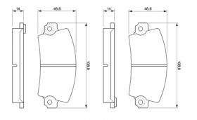 Накладки предни Peugeot 104 Renault 12 14 15 17 20 4 5 6 Продава Ем комплект Дружба 0884333261
