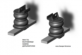 MAN TGL  допълнителни възглавници за омекотяване кабина цена 600 лева комплекта Ем Комплект 0884333269