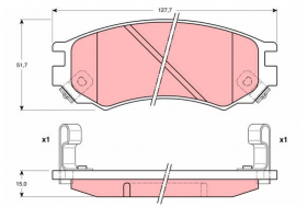 Накладки предни Nissan Almera N15 2.0 Almera P10 1.6 AVENIR цена 15 лева продава Ем Комплект Дружба 0884333261