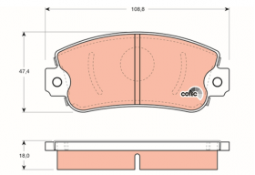 Накладки предни DAIHATSU CHARADE I FIAT 131 147 900 PULMINO PANDA REGATA RITMO TEMPRA UNO Продава Ем Комплект Дружба 0884333261