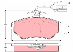 Накладки предни AUDI 100 80 A4 (B5) SEAT IBIZA II VW GOLF III VENTO цена 25 лева Продава Ем Комплект Дружба 0884333261 KS10111 8A0698151 357698151C