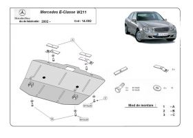 Кора метална под двигател Mercedes Е W211 цена 170 лв продава Ем Комплект Дружба 0884333261