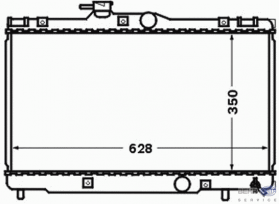 Радиатор воден Toyota Corolla 2000-2002г 1.4 16V Продава Ем Комплект Дружба 0884333261