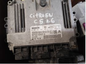 Citroen C5 (2004-2008г. 1.6 хди компютър 80 лв Ем Комплект 0884333269 0281011561 9656974780 9653958980 PSA Bosch 18596