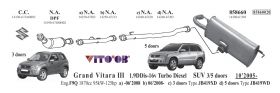 Ауспух заден Suzuki GRAND VITARA (2005-) Сузуки Гранд Витара цена 140 лева продава Ем комплект Дружба 0884333265