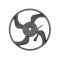 CITROEN BERLINGO; PEUGEOT 307 1.4-2.0D 07.98-12.11 перка вентилатор 35 евро 0884333269 радиатор, дифузьор
